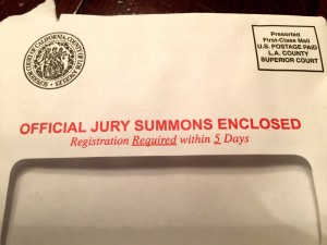 The dreaded jury summons.