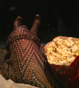 At the movies...